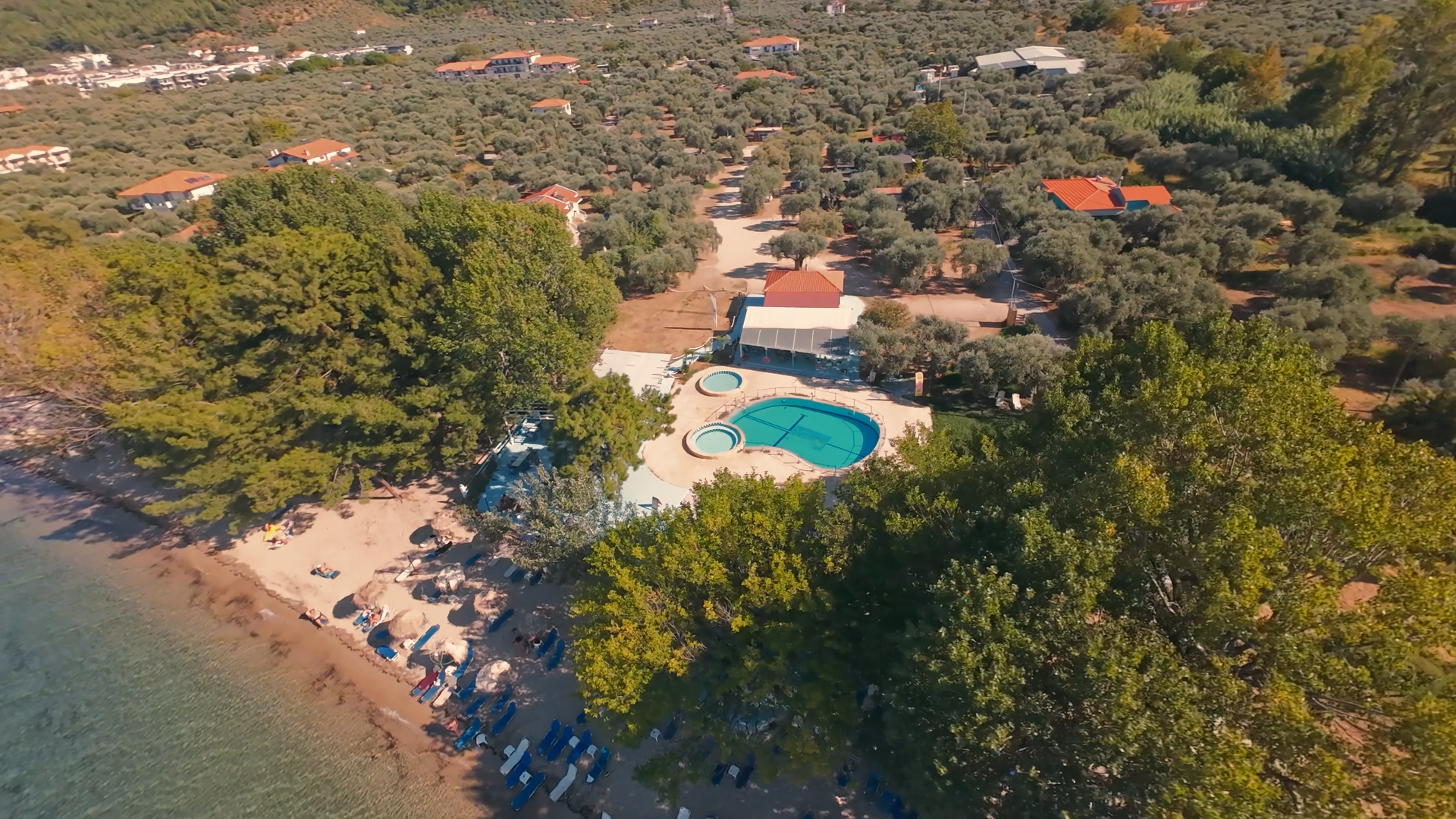 Blue Lake beach bar restaurant